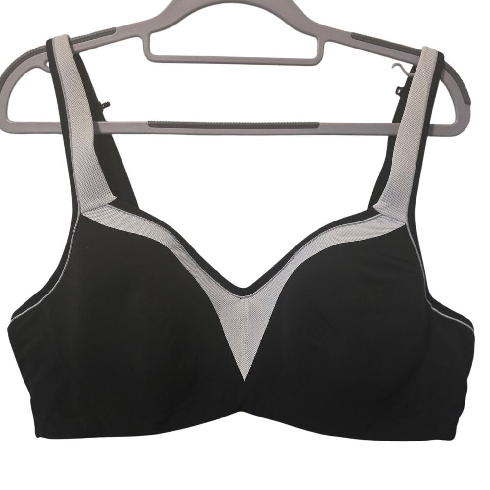 Torrid Active Black Gray Underwire Adjustable Str… - image 1